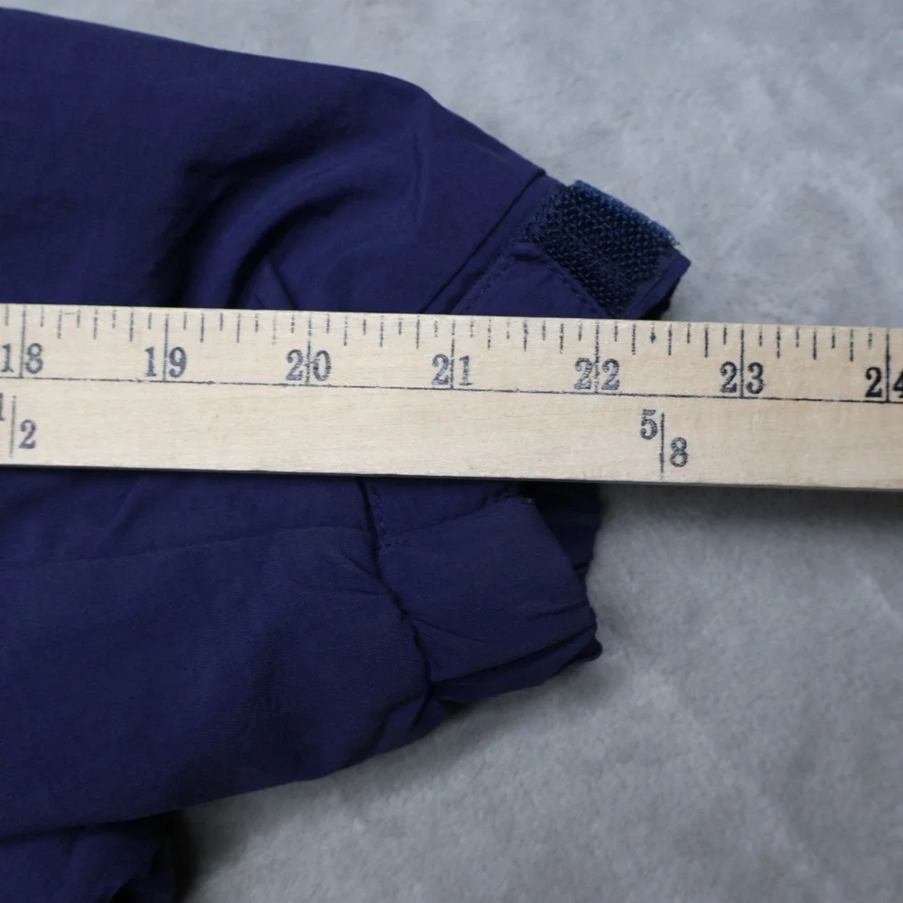 North Face Jacket Men Large Blue Insulated Fleece Lined Wind Rain Outdoor Hiking